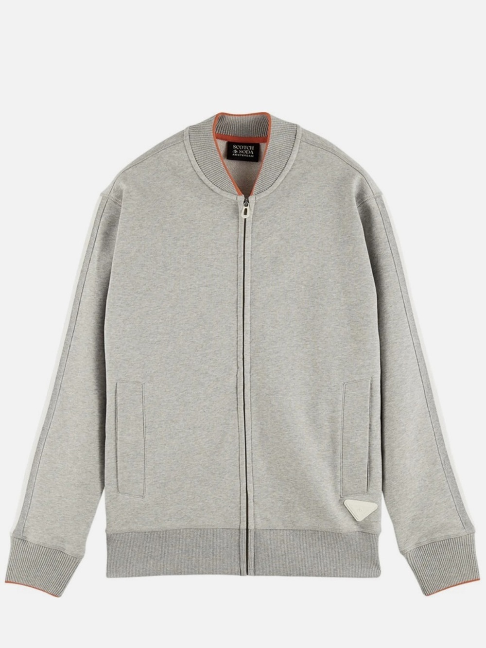 Scotch & Soda Zip Bomber Sweater Sweatshirt Gray XXL